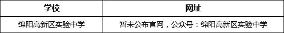 綿陽(yáng)市綿陽(yáng)高新區(qū)實(shí)驗(yàn)中學(xué)網(wǎng)址是什么？
