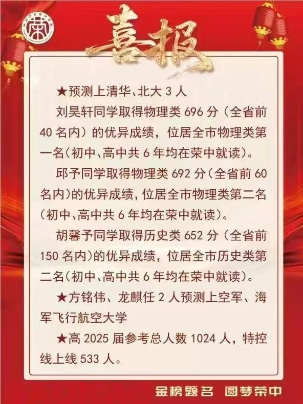 2026年自貢市四川省榮縣中學(xué)校升學(xué)率怎么樣？