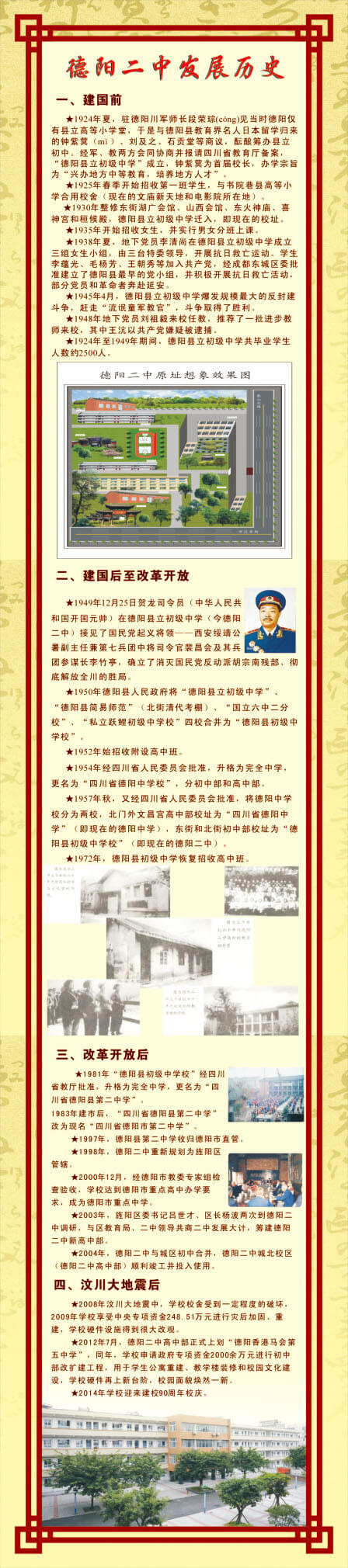 德陽二中發(fā)展歷史