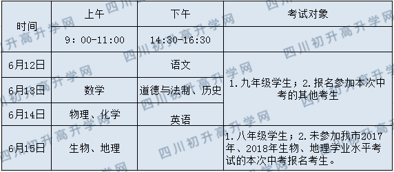 2020年廣安中考時(shí)間是多久，會(huì)改變嗎？