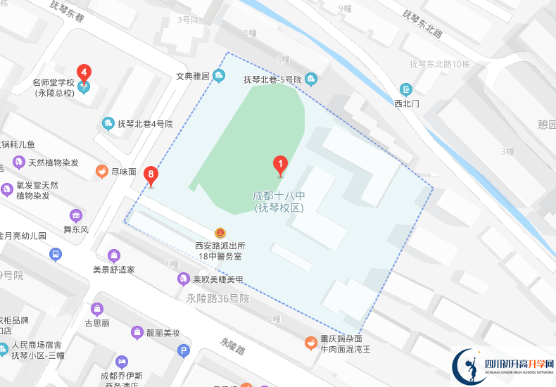 成都十八中學(xué)校地址在哪里？