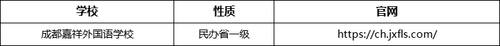 成都市成都嘉祥外國語學(xué)校官網(wǎng)、網(wǎng)址、官方網(wǎng)站