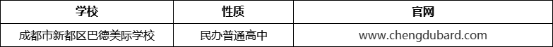 成都市新都區(qū)巴德美際學(xué)校官網(wǎng)、網(wǎng)址、官方網(wǎng)站
